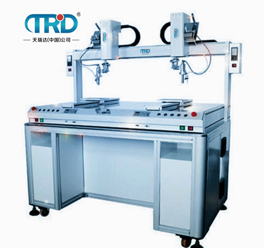 雙軸雙平臺落地式自動焊錫機
